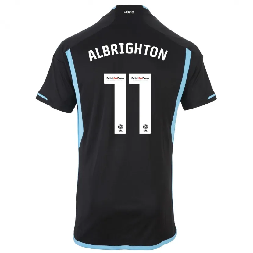 Danxen Hombre Camiseta Marc Albrighton #11 Negro 2ª Equipación 2023/24 La Camisa