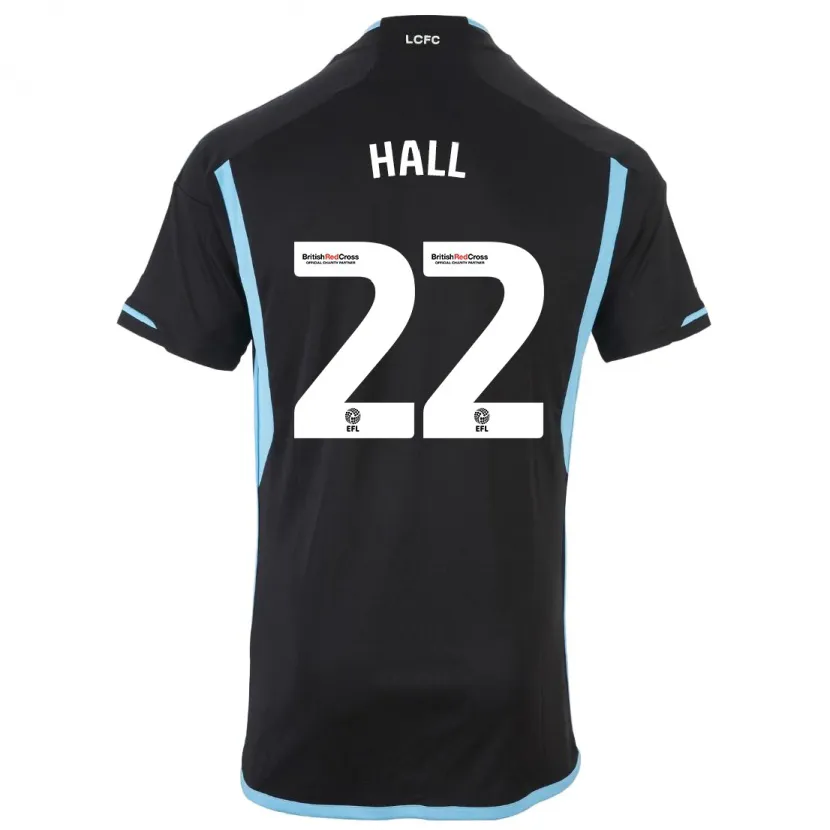 Danxen Hombre Camiseta Kiernan Dewsbury-Hall #22 Negro 2ª Equipación 2023/24 La Camisa