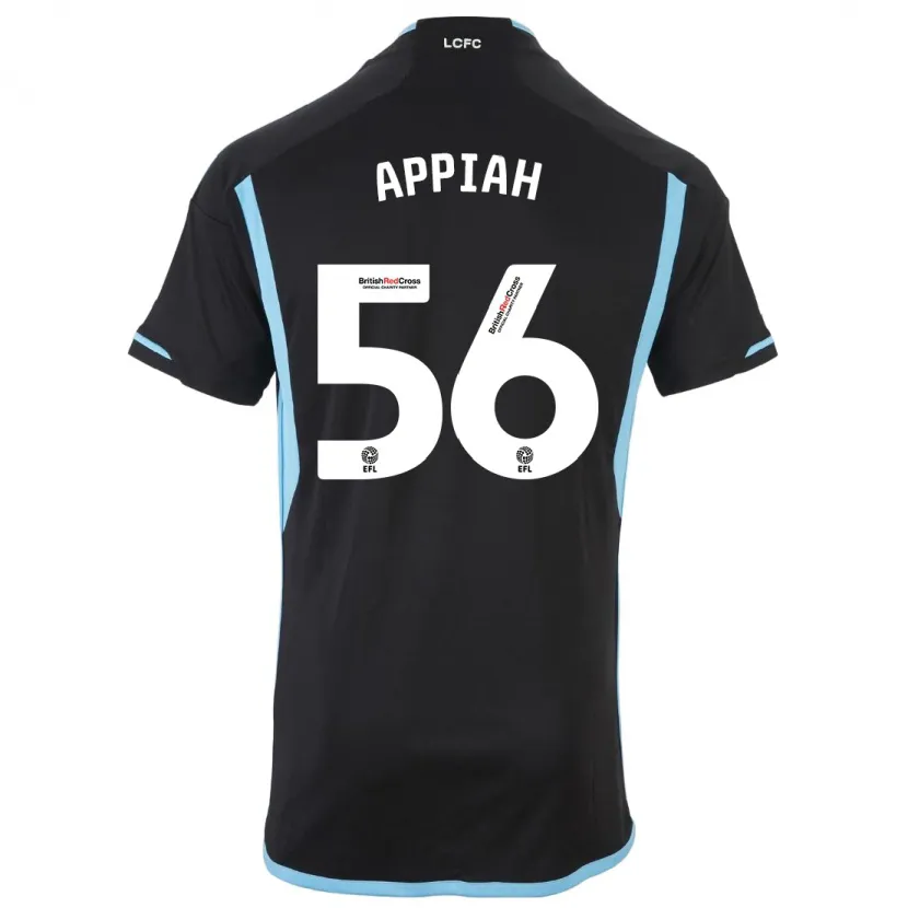 Danxen Hombre Camiseta Paul Appiah #56 Negro 2ª Equipación 2023/24 La Camisa