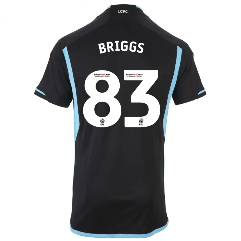 Danxen Hombre Camiseta Logan Briggs #83 Negro 2ª Equipación 2023/24 La Camisa