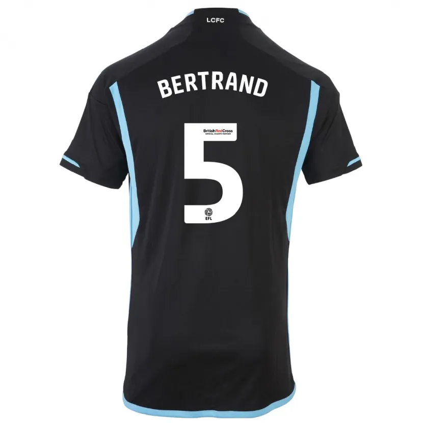 Danxen Hombre Camiseta Ryan Bertrand #5 Negro 2ª Equipación 2023/24 La Camisa