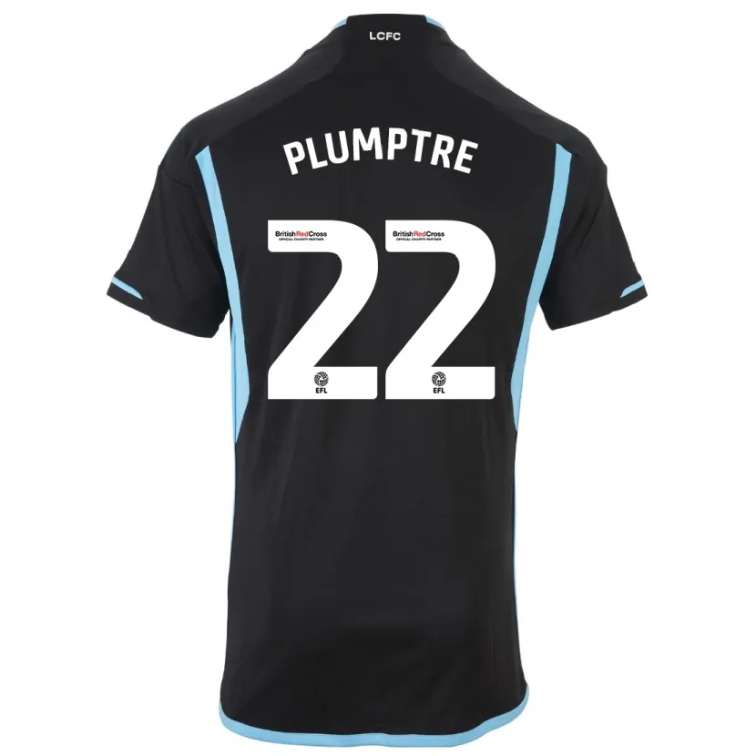 Danxen Hombre Camiseta Ashleigh Plumptre #22 Negro 2ª Equipación 2023/24 La Camisa