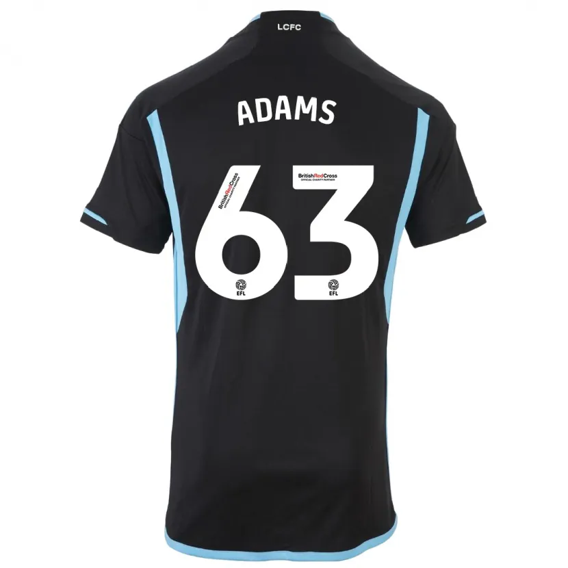 Danxen Hombre Camiseta Bayli Spencer Adams #63 Negro 2ª Equipación 2023/24 La Camisa