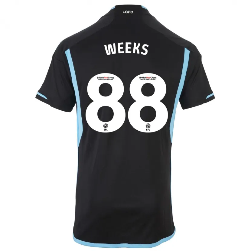 Danxen Hombre Camiseta Tyler Weeks #88 Negro 2ª Equipación 2023/24 La Camisa