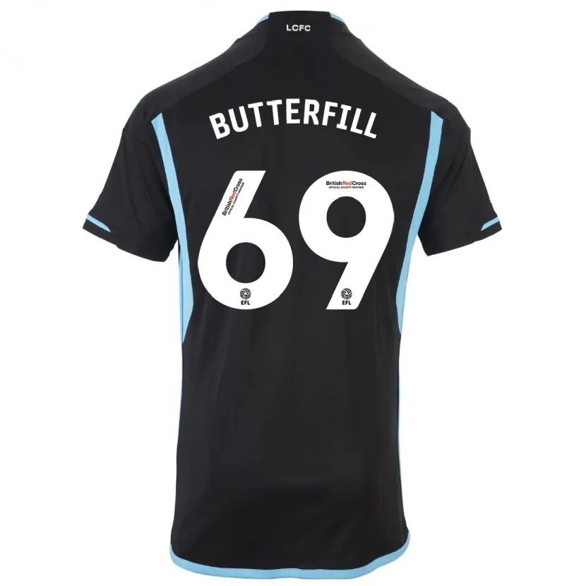 Danxen Hombre Camiseta Jack Butterfill #69 Negro 2ª Equipación 2023/24 La Camisa