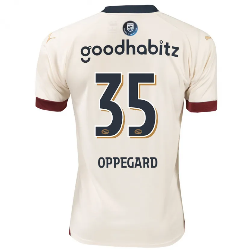 Danxen Hombre Camiseta Fredrik Oppegard #35 Blanquecino 2ª Equipación 2023/24 La Camisa