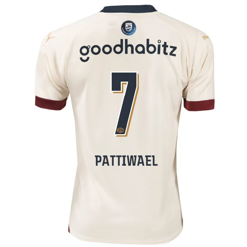 Danxen Hombre Camiseta Naomi Pattiwael #7 Blanquecino 2ª Equipación 2023/24 La Camisa