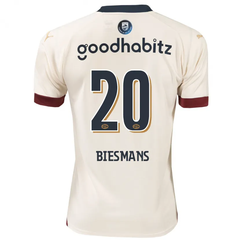 Danxen Hombre Camiseta Julie Biesmans #20 Blanquecino 2ª Equipación 2023/24 La Camisa