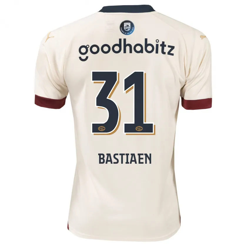 Danxen Hombre Camiseta Femke Bastiaen #31 Blanquecino 2ª Equipación 2023/24 La Camisa