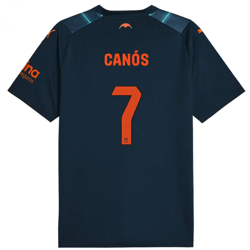 Danxen Hombre Camiseta Sergi Canós #7 Azul Marino 2ª Equipación 2023/24 La Camisa