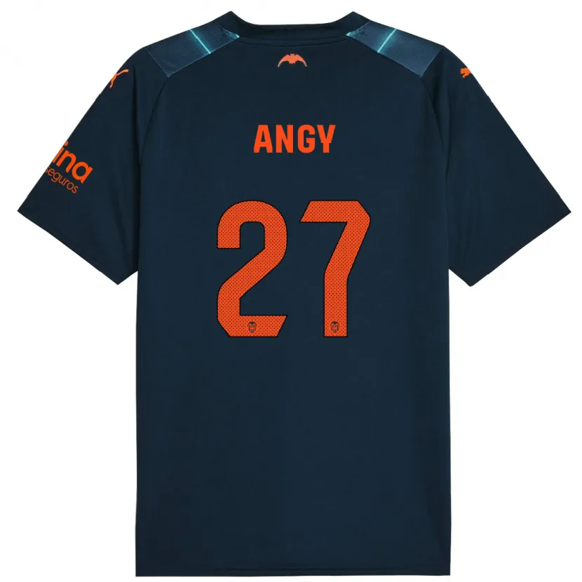 Danxen Hombre Camiseta Angy #27 Azul Marino 2ª Equipación 2023/24 La Camisa