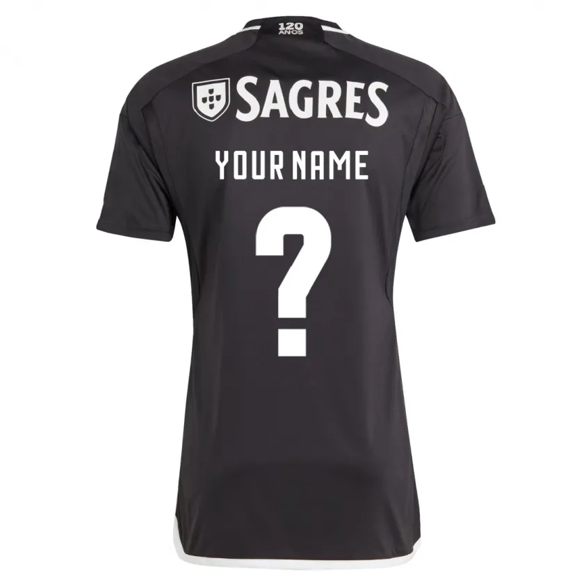 Danxen Hombre Camiseta Su Nombre #0 Negro 2ª Equipación 2023/24 La Camisa