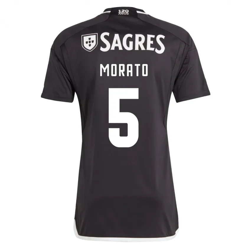 Danxen Hombre Camiseta Morato #5 Negro 2ª Equipación 2023/24 La Camisa