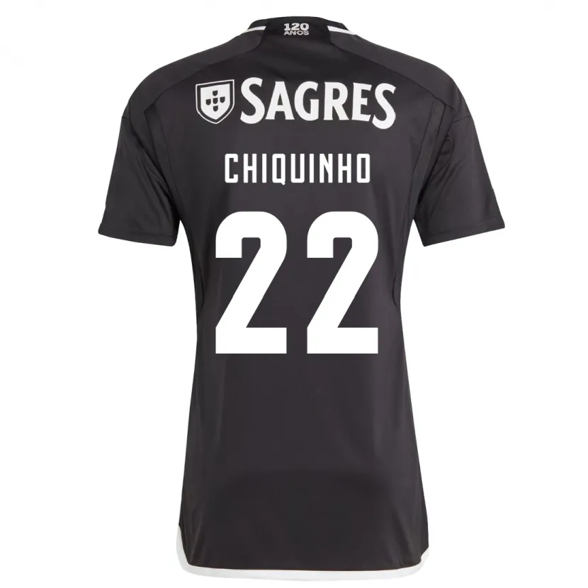 Danxen Hombre Camiseta Chiquinho #22 Negro 2ª Equipación 2023/24 La Camisa