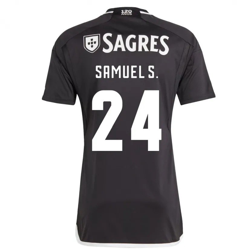 Danxen Hombre Camiseta Samuel Soares #24 Negro 2ª Equipación 2023/24 La Camisa