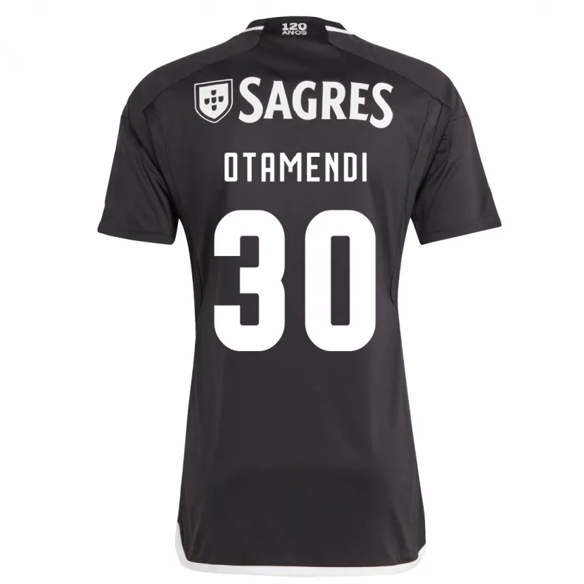 Danxen Hombre Camiseta Nicolás Otamendi #30 Negro 2ª Equipación 2023/24 La Camisa