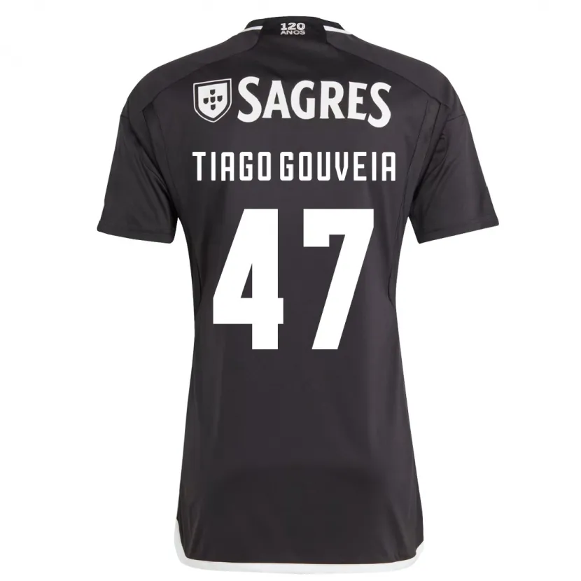 Danxen Hombre Camiseta Tiago Gouveia #47 Negro 2ª Equipación 2023/24 La Camisa