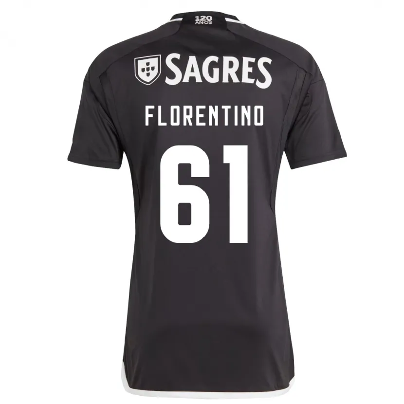 Danxen Hombre Camiseta Florentino #61 Negro 2ª Equipación 2023/24 La Camisa