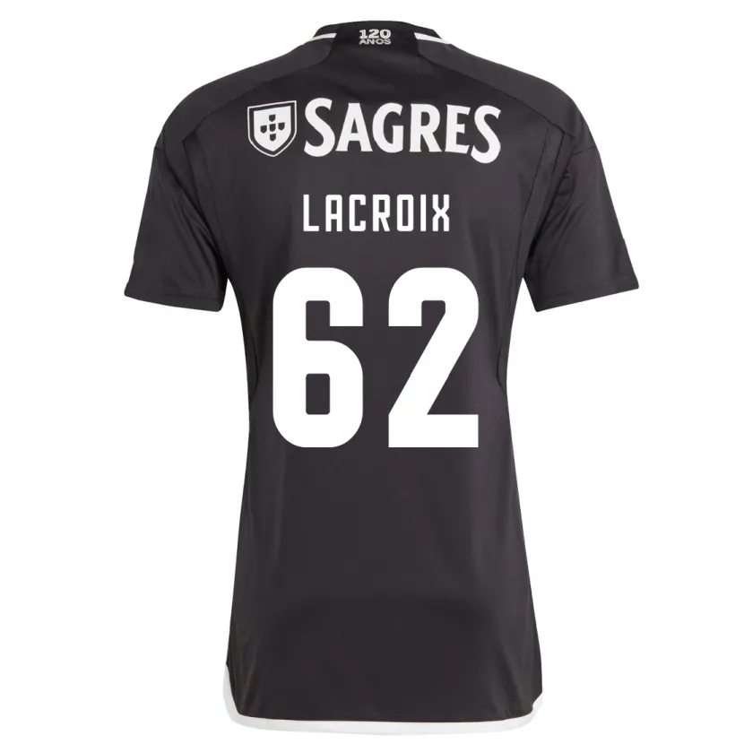 Danxen Hombre Camiseta Lenny Lacroix #62 Negro 2ª Equipación 2023/24 La Camisa