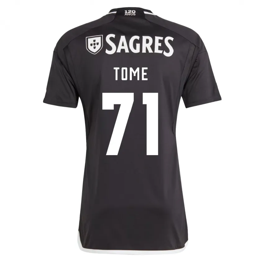 Danxen Hombre Camiseta João Tomé #71 Negro 2ª Equipación 2023/24 La Camisa