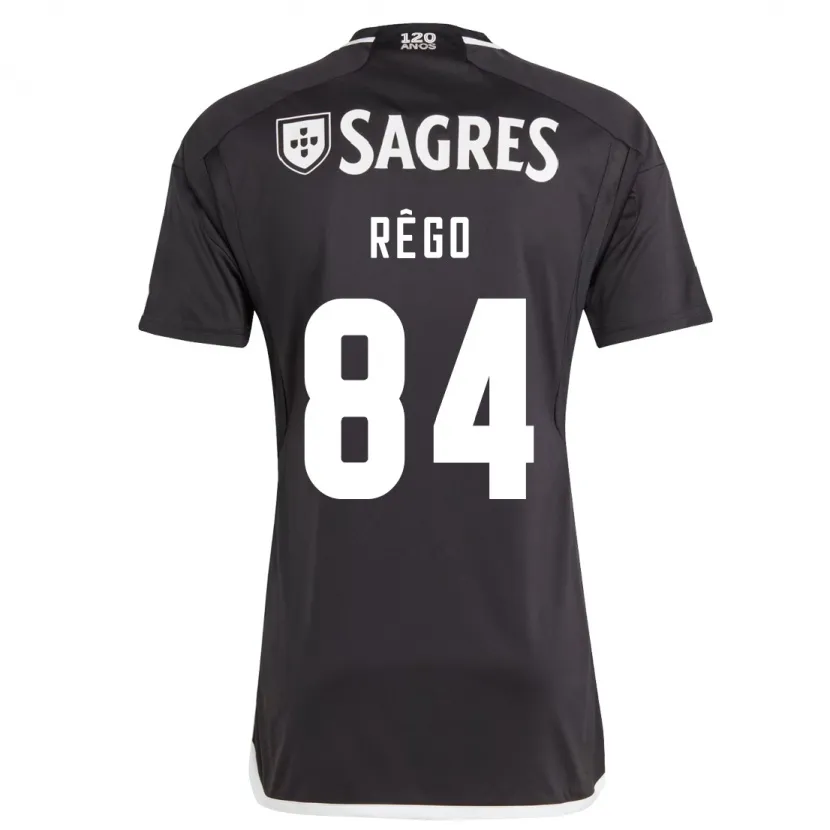 Danxen Hombre Camiseta João Rêgo #84 Negro 2ª Equipación 2023/24 La Camisa