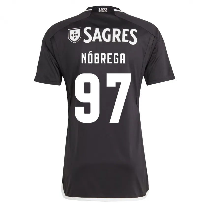 Danxen Hombre Camiseta Ricardo Nóbrega #97 Negro 2ª Equipación 2023/24 La Camisa