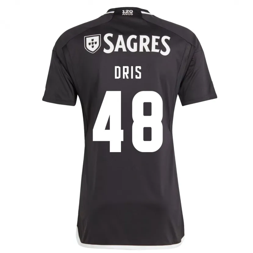 Danxen Hombre Camiseta Sofiane Dris #48 Negro 2ª Equipación 2023/24 La Camisa