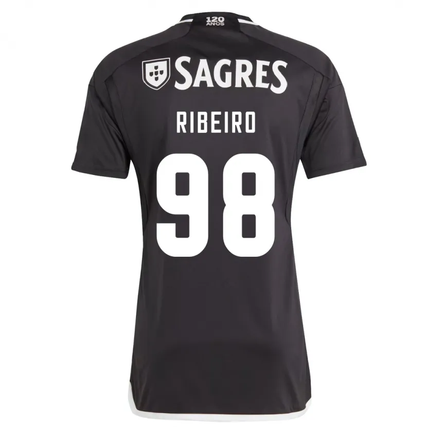 Danxen Hombre Camiseta Ricardo Ribeiro #98 Negro 2ª Equipación 2023/24 La Camisa