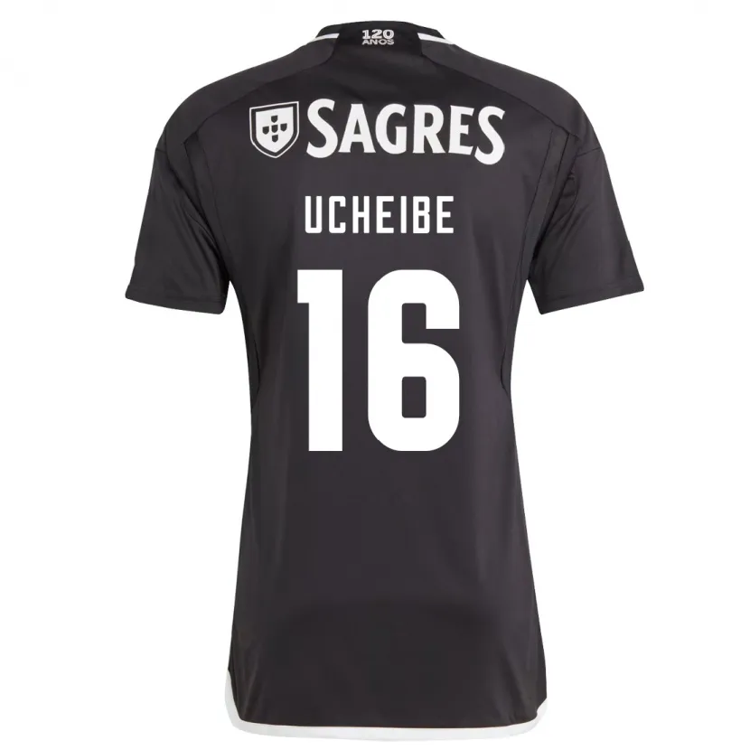 Danxen Hombre Camiseta Christy Ucheibe #16 Negro 2ª Equipación 2023/24 La Camisa