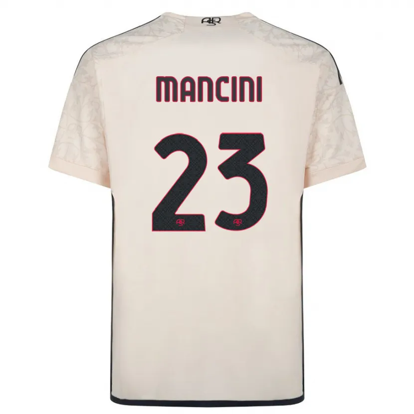 Danxen Hombre Camiseta Gianluca Mancini #23 Blanquecino 2ª Equipación 2023/24 La Camisa