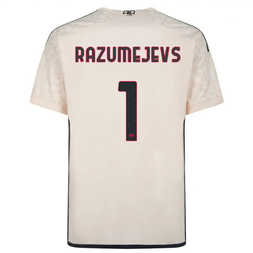 Danxen Hombre Camiseta Vladislavs Razumejevs #1 Blanquecino 2ª Equipación 2023/24 La Camisa