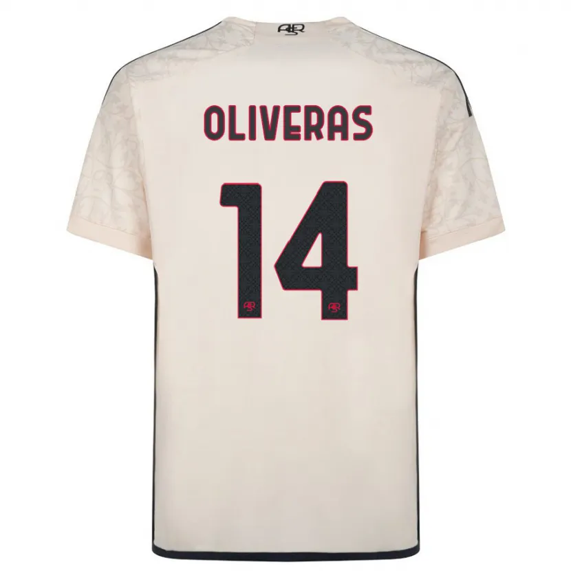 Danxen Hombre Camiseta Jan Oliveras #14 Blanquecino 2ª Equipación 2023/24 La Camisa