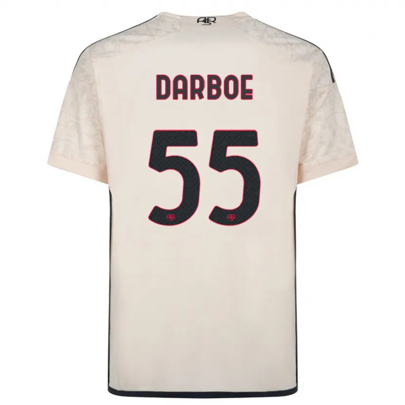 Danxen Hombre Camiseta Ebrima Darboe #55 Blanquecino 2ª Equipación 2023/24 La Camisa