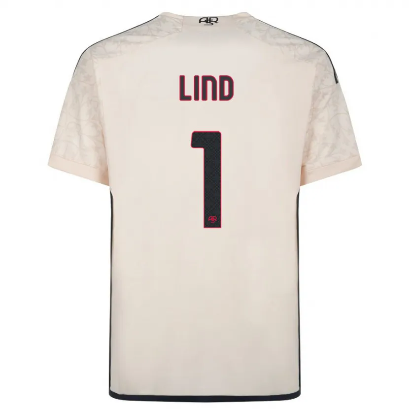 Danxen Hombre Camiseta Emma Lind #1 Blanquecino 2ª Equipación 2023/24 La Camisa