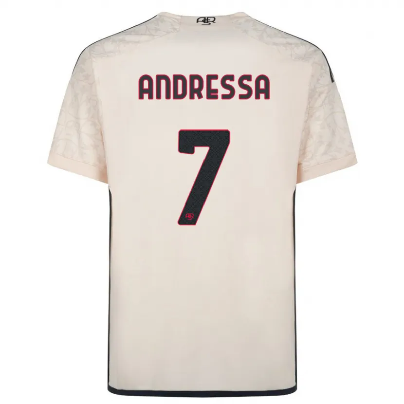 Danxen Hombre Camiseta Andressa #7 Blanquecino 2ª Equipación 2023/24 La Camisa