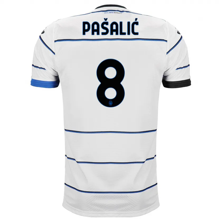 Danxen Hombre Camiseta Mario Pasalic #8 Blanco 2ª Equipación 2023/24 La Camisa