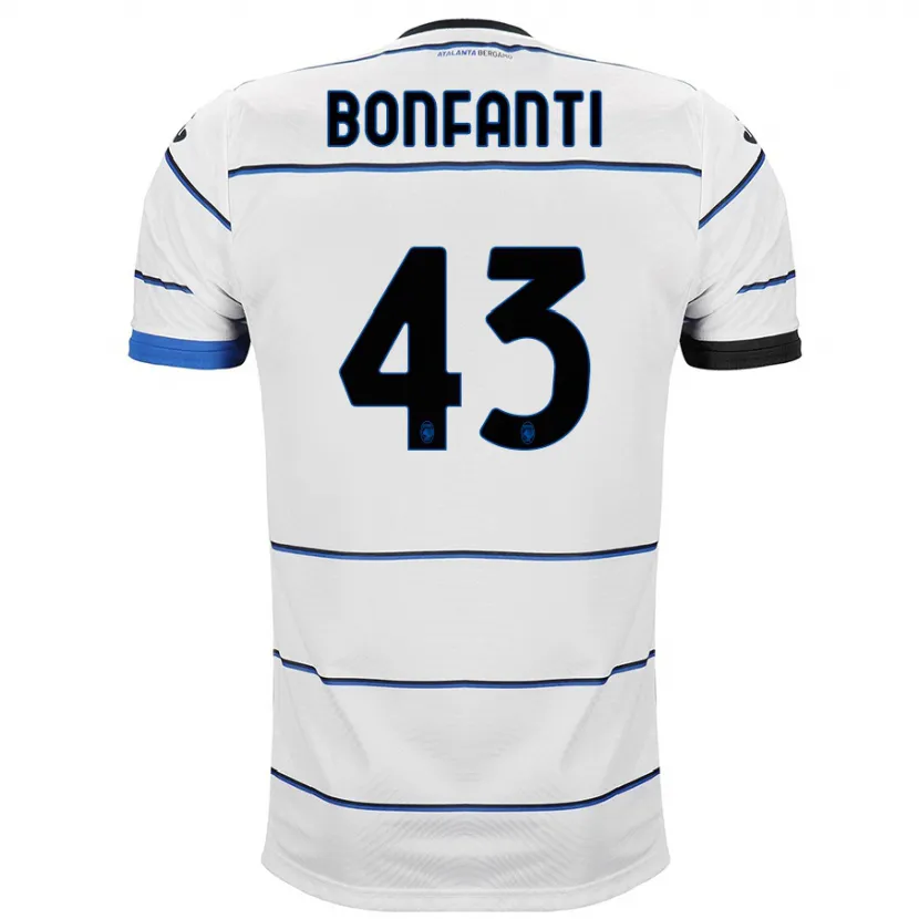 Danxen Hombre Camiseta Giovanni Bonfanti #43 Blanco 2ª Equipación 2023/24 La Camisa