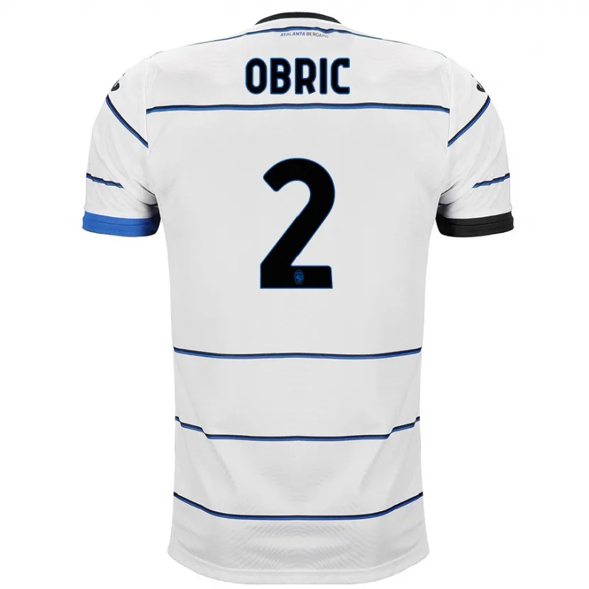 Danxen Hombre Camiseta Relja Obric #2 Blanco 2ª Equipación 2023/24 La Camisa