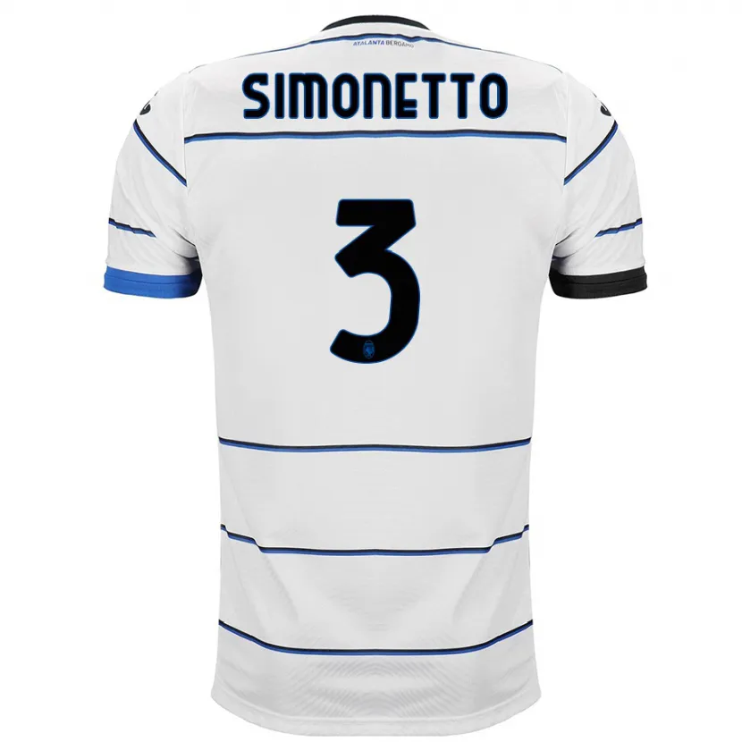 Danxen Hombre Camiseta Federico Simonetto #3 Blanco 2ª Equipación 2023/24 La Camisa