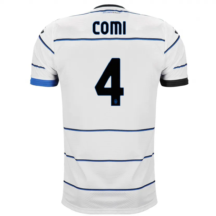 Danxen Hombre Camiseta Pietro Comi #4 Blanco 2ª Equipación 2023/24 La Camisa