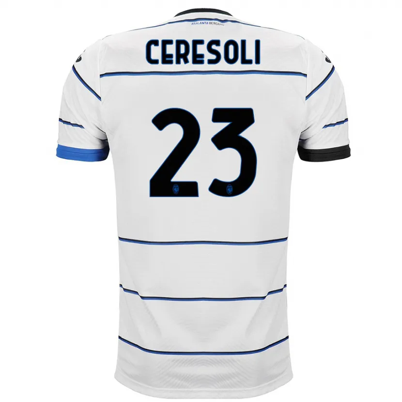 Danxen Hombre Camiseta Andrea Ceresoli #23 Blanco 2ª Equipación 2023/24 La Camisa