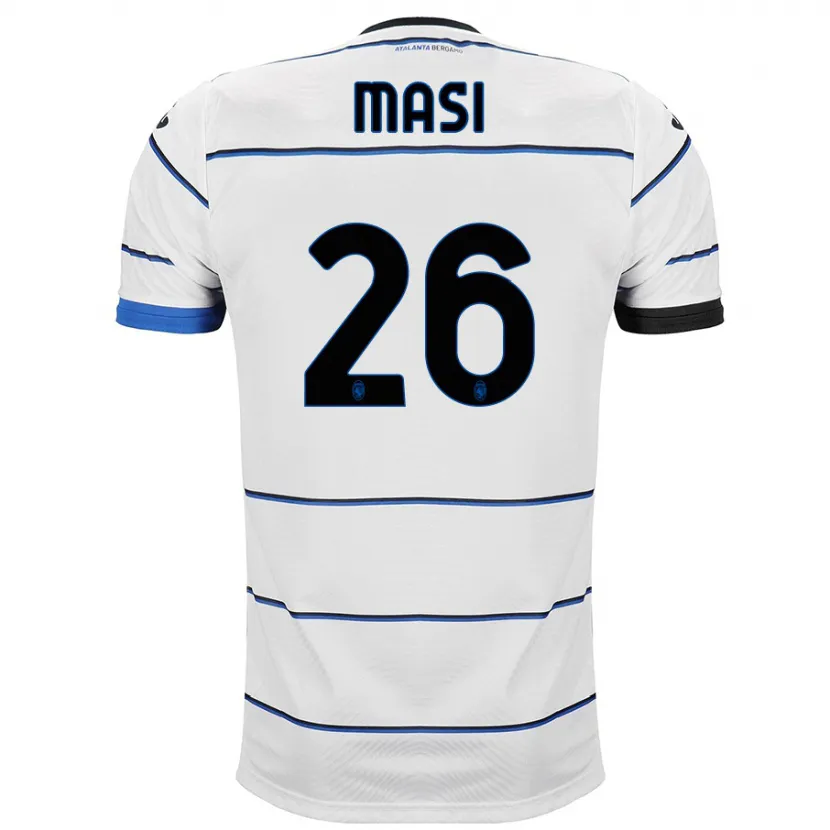 Danxen Hombre Camiseta Alberto Masi #26 Blanco 2ª Equipación 2023/24 La Camisa