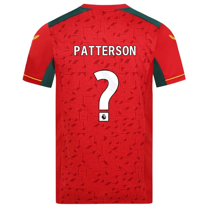 Danxen Mujer Camiseta Lennon Patterson #0 Rojo 2ª Equipación 2023/24 La Camisa