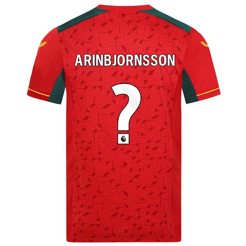 Danxen Mujer Camiseta Palmi Arinbjornsson #0 Rojo 2ª Equipación 2023/24 La Camisa