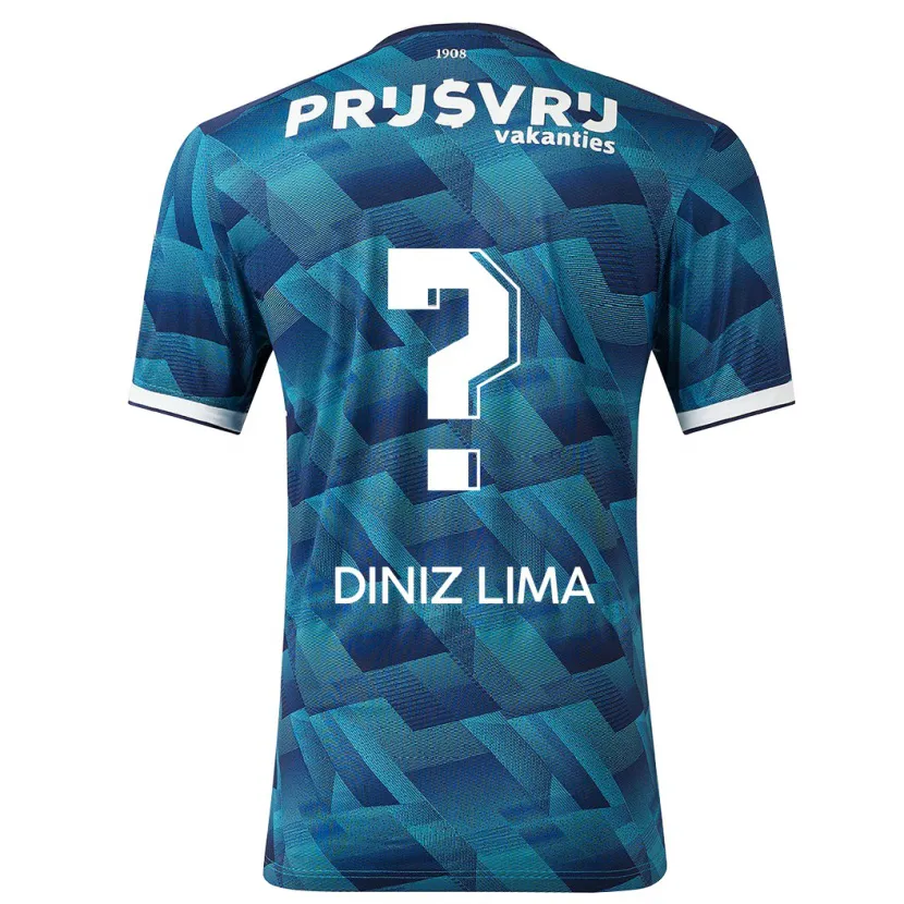 Danxen Mujer Camiseta Lucas Diniz Lima #0 Azul 2ª Equipación 2023/24 La Camisa