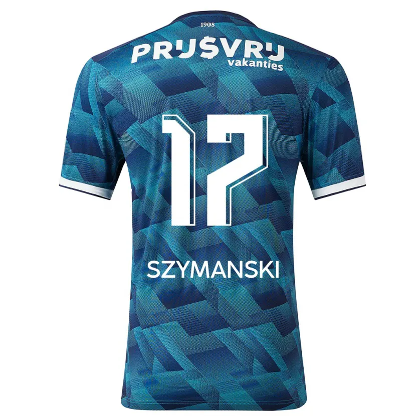 Danxen Mujer Camiseta Sebastian Szymanski #17 Azul 2ª Equipación 2023/24 La Camisa