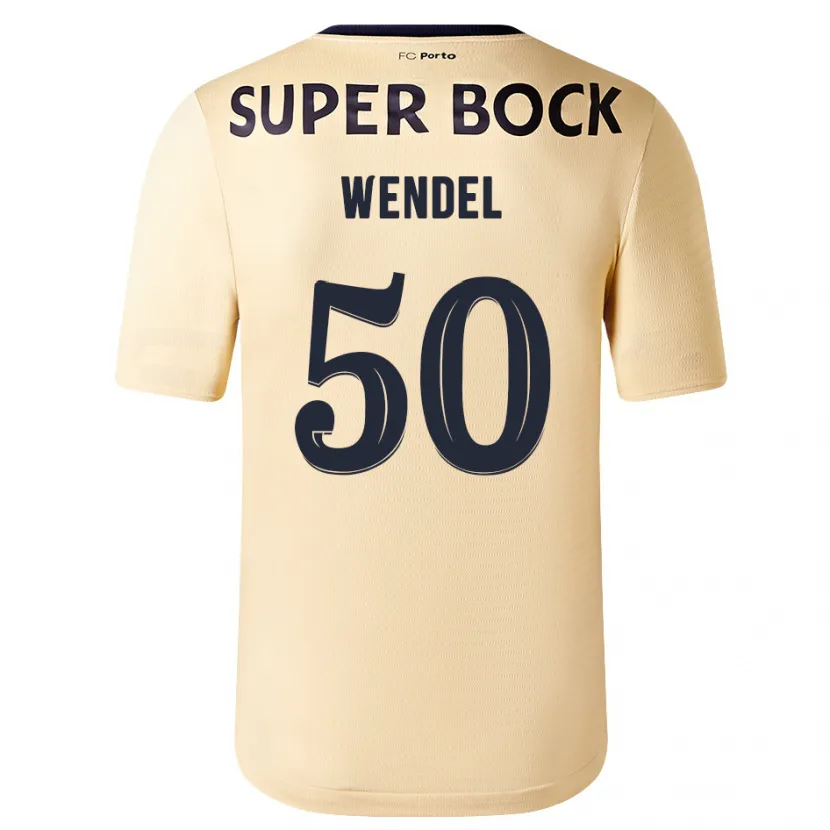 Danxen Mujer Camiseta Wendel #50 Beige-Dorado 2ª Equipación 2023/24 La Camisa