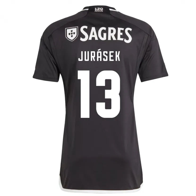 Danxen Mujer Camiseta David Jurásek #13 Negro 2ª Equipación 2023/24 La Camisa