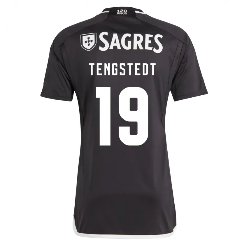 Danxen Mujer Camiseta Casper Tengstedt #19 Negro 2ª Equipación 2023/24 La Camisa