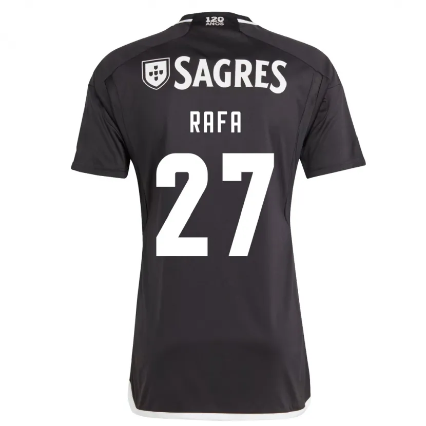 Danxen Mujer Camiseta Rafa #27 Negro 2ª Equipación 2023/24 La Camisa